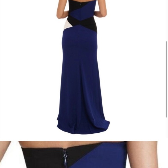 Bcbg Elegant Blue and Black Maxi Dress - Picture 3 of 3